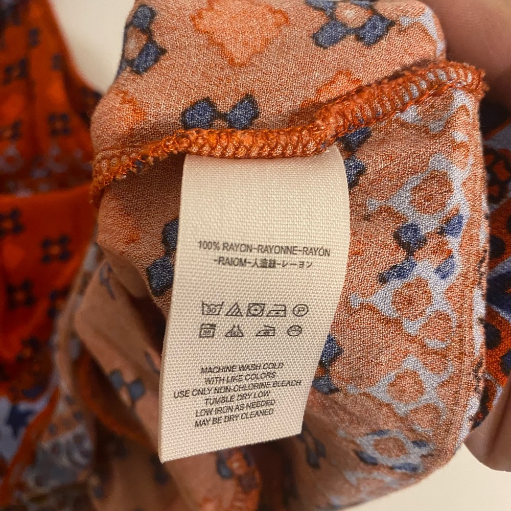 Free People Charlotte Tunic Top Rust Combo - Picture 6 of 8